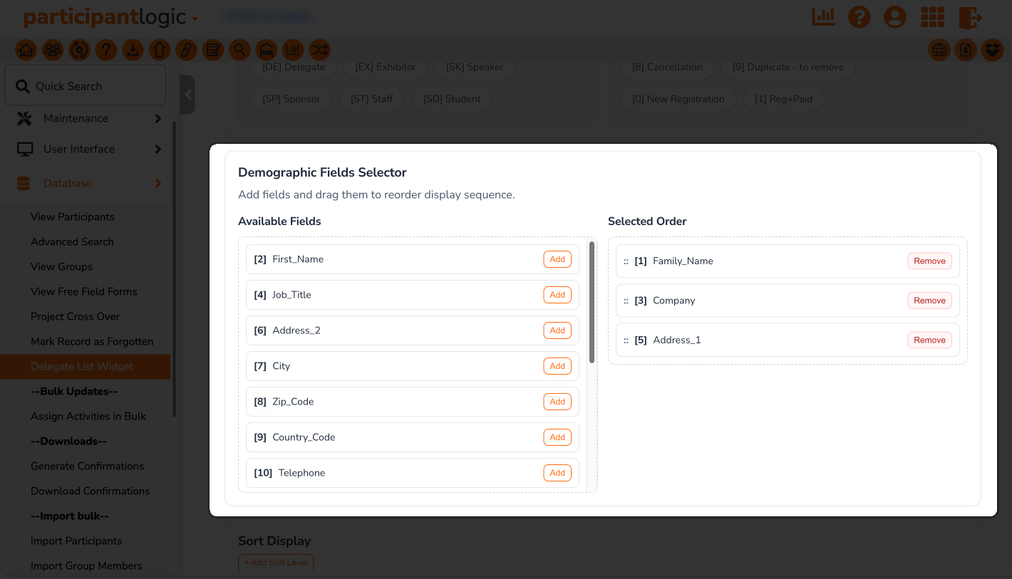 Delegate List - Demographic Fields Selector.png